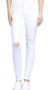 Judy Blue White Distressed Denim Skinny 